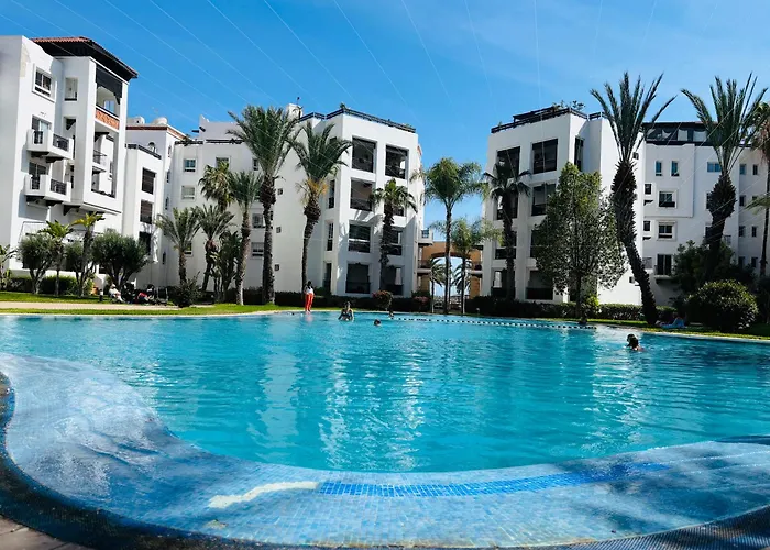 Haustierfreundliches Marina Agadir Appartement Standing 90M2 + Piscine